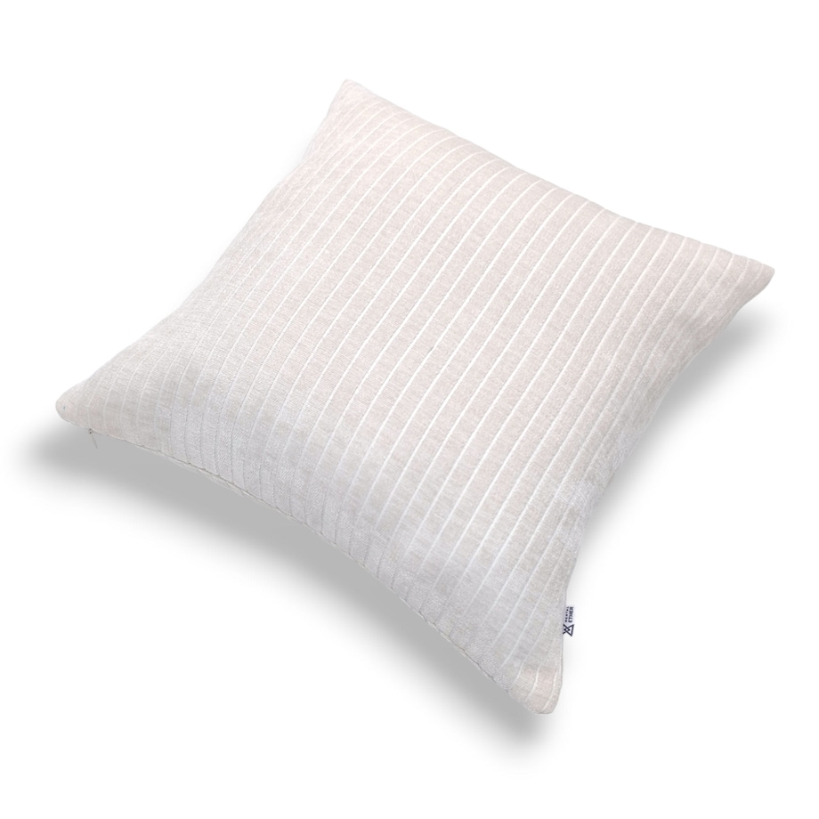 Kremowa poduszka dekoracyjna w prążki 45x45 Lines