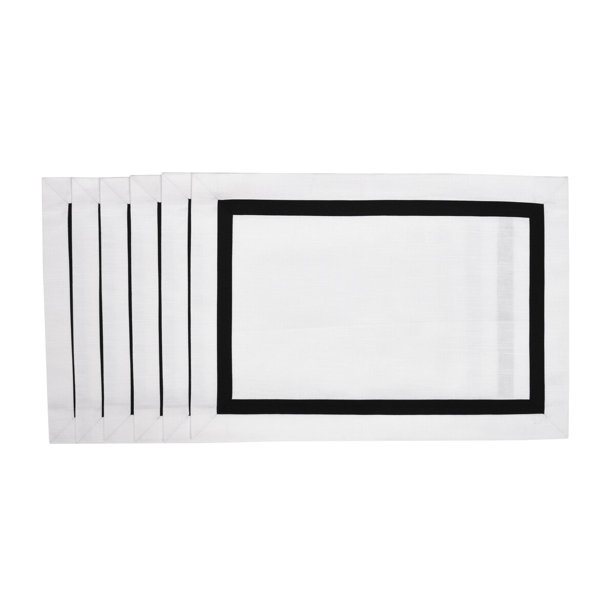 Bieżnik z dekoracyjnym paskiem Black Stripes – 50 × 220 cm