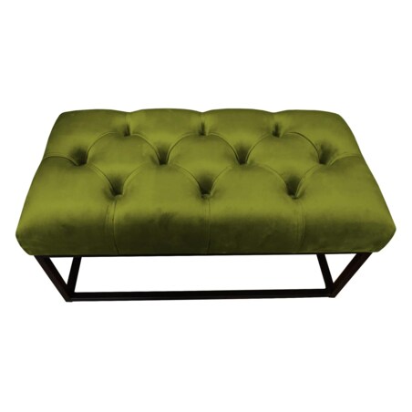 Ławka CHARLIE BL VELVET oliwkowa