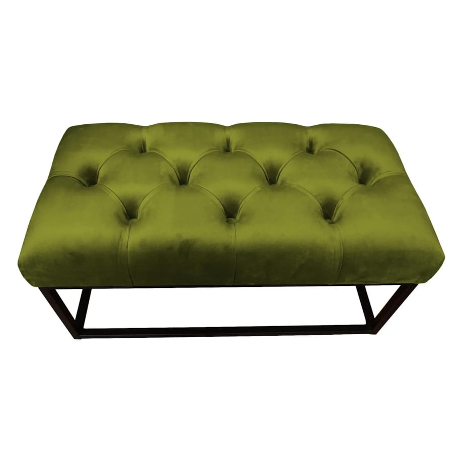 Ławka CHARLIE BL VELVET oliwkowa
