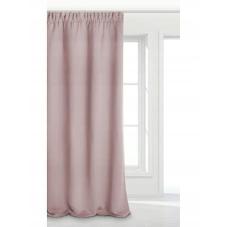 Pudrowa zasłona zaciemniająca na taśmie blackout 140x270 hold