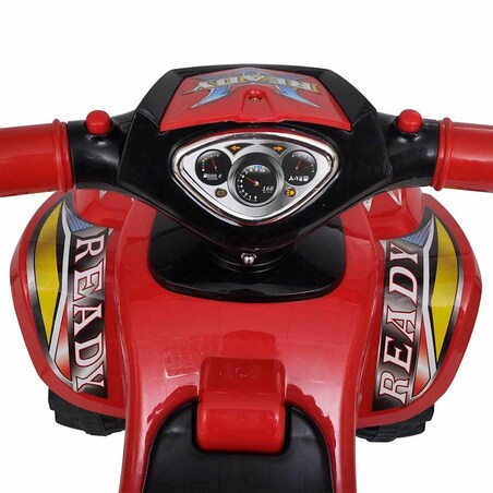 Czerwony quad jeździk dla dzieci, ze światłem i dźwiękiem