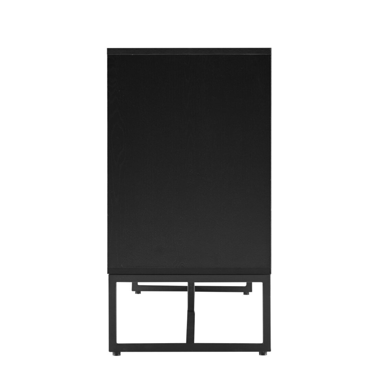 KOMODA Clar Z 3 SZAFKAMI w jodełkę dębowa czarna