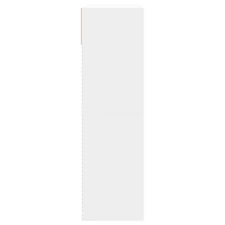 vidaXL Szafka na buty z 2 uchylanymi szufladami, biała, 80x34x116 cm