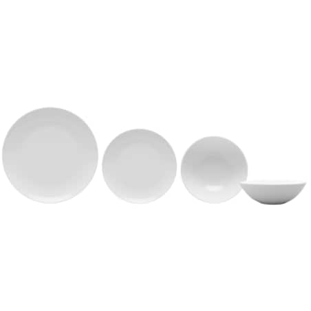 Zestaw talerzy dla 6 osób 18 el. Boss biały LB16 (0000)