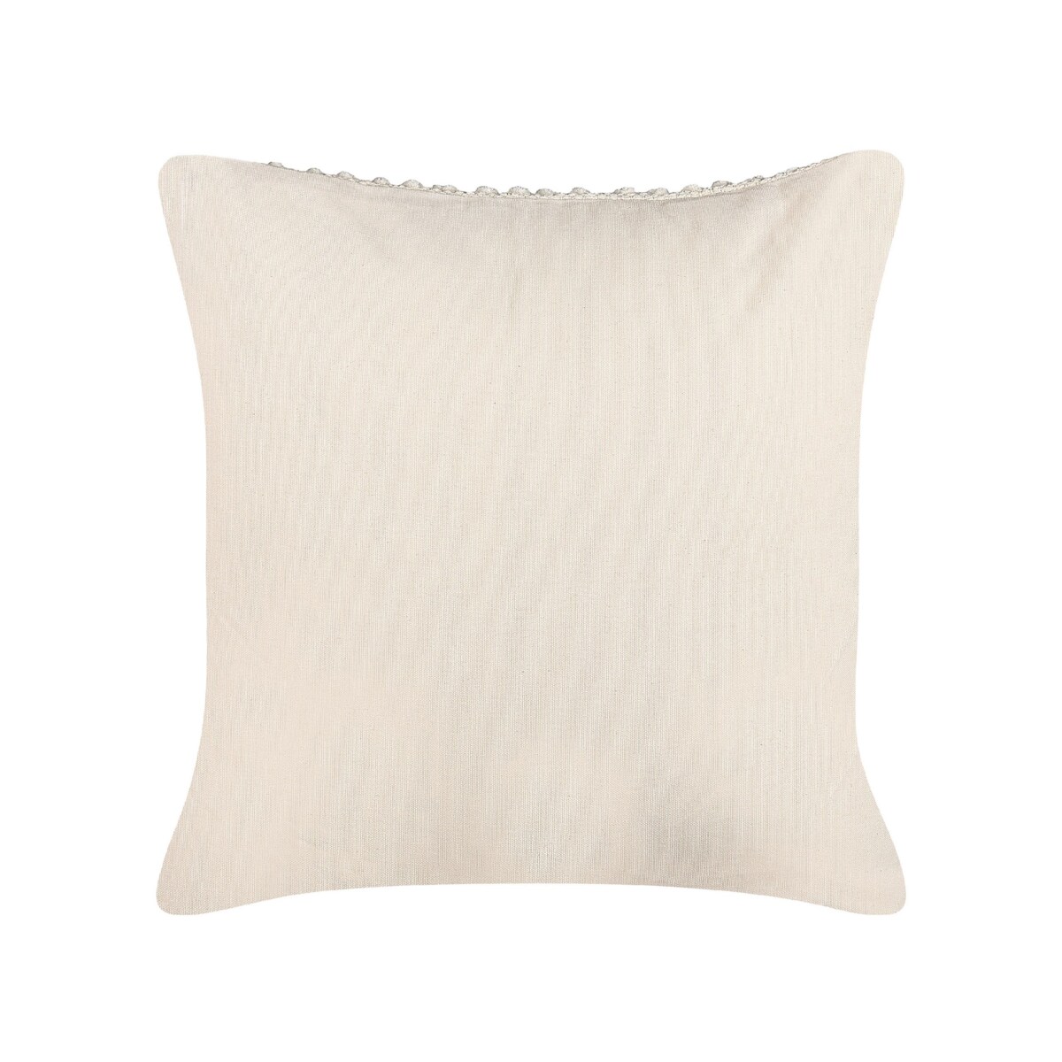 Pleciona poduszka dekoracyjna 45 x 45 cm beżowa OXALIS