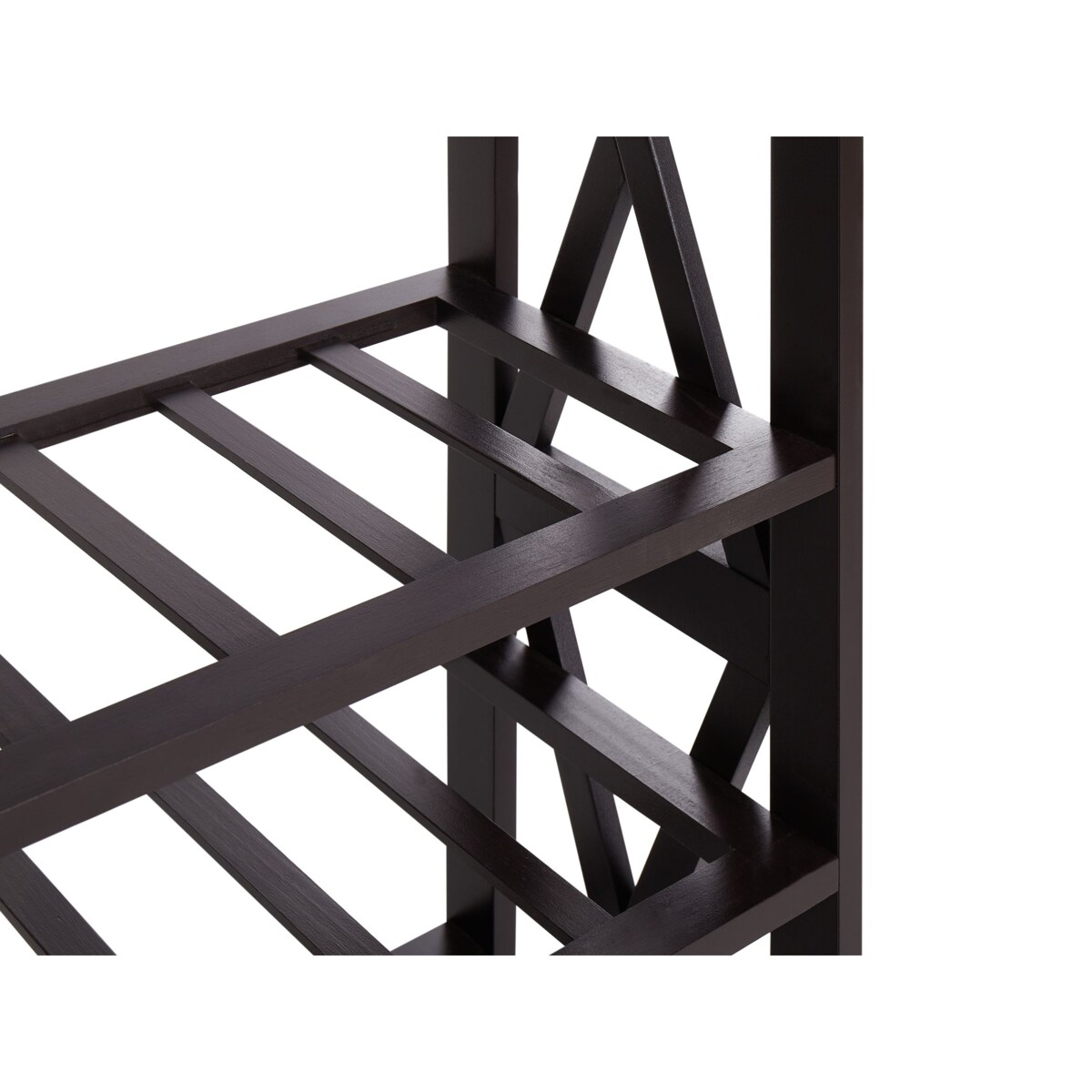 Stojak na wino ROTHESAY 90 cm Ciemnobrązowy