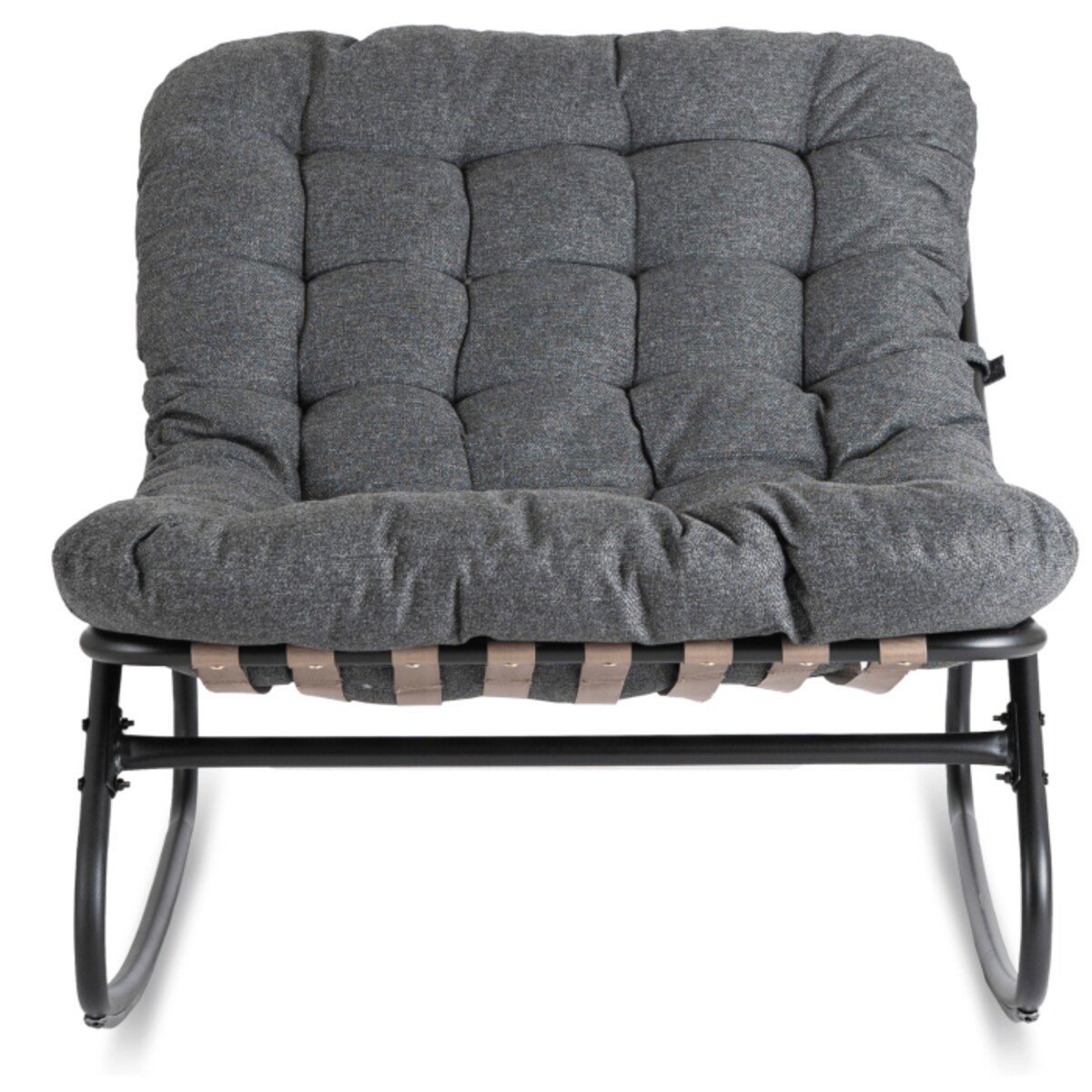 Fotel Leżak Ogrodowy Bujany Bujak Leżanka Do Salonu Na Taras AURORA Szary