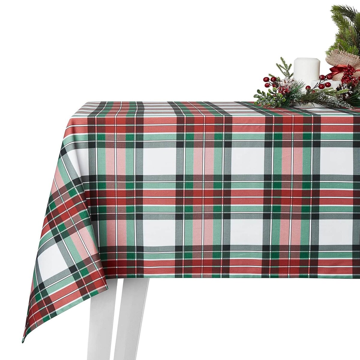 Obrus Świąteczna krata 150 x 250 cm
