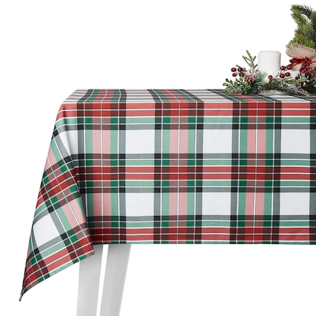 Obrus Świąteczna krata 150 x 250 cm