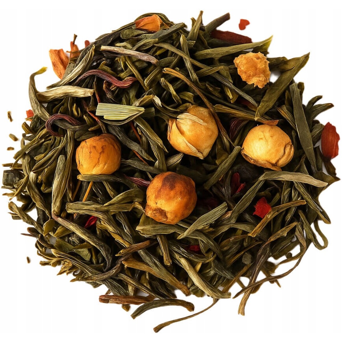 Herbata biała SPACER W CHMURACH kwiat herbaty płatki róż herbata czarna 80g