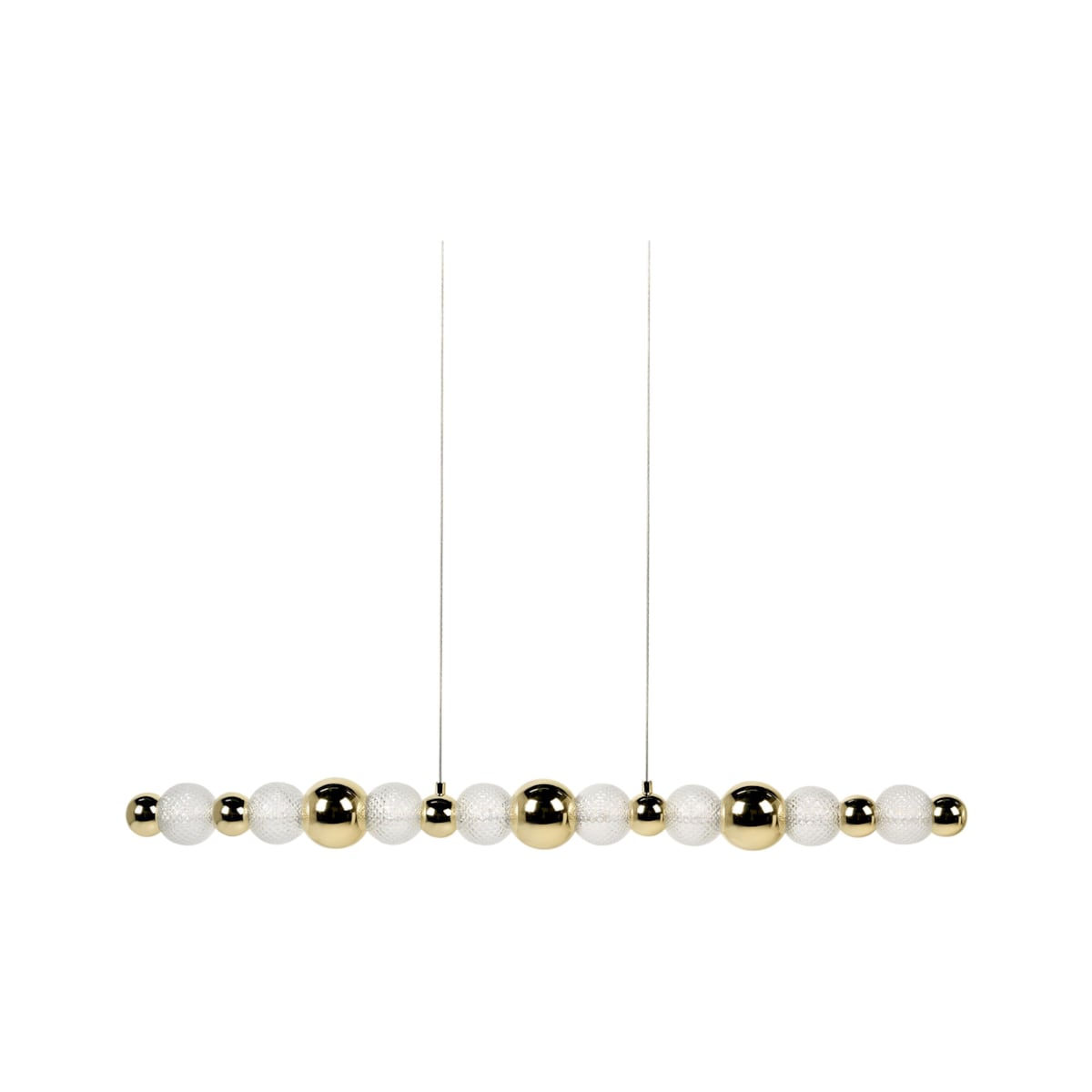 Lampa wisząca LED SORA Szkło Złoty