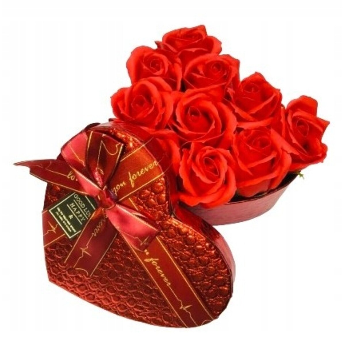 WALENTYNKI UPOMINEK dla KOBIET UKOCHANEJ flower box MYDLANE pachnące kwiaty