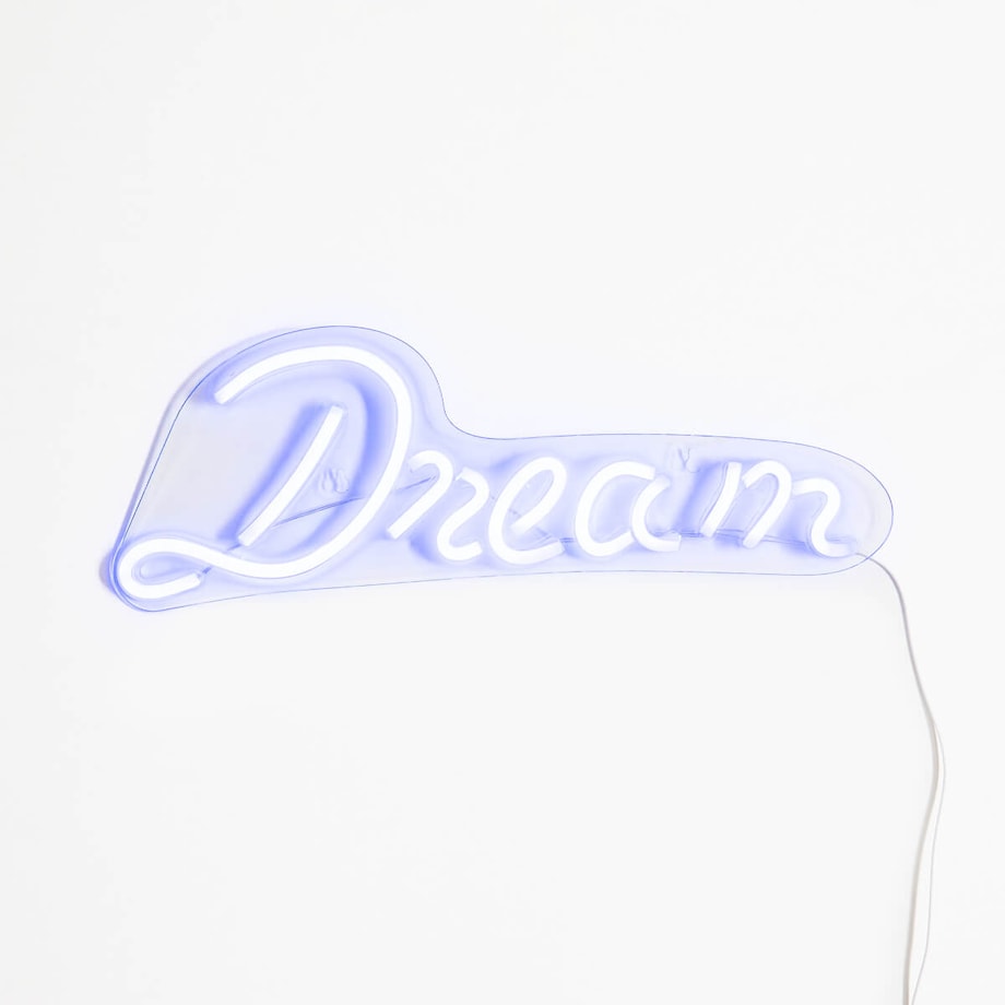 Lampka ledowa stołowa Neon FM-WN37 Zumaline dream niebieska biała
