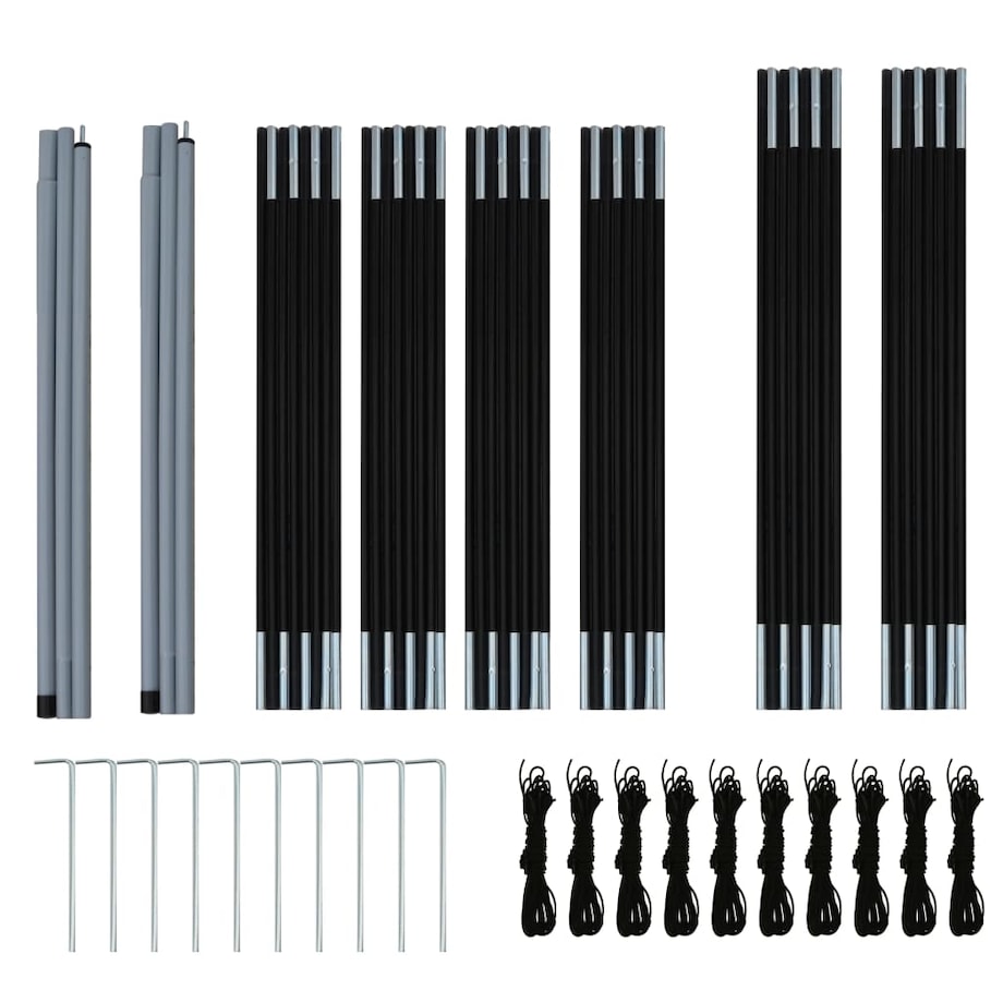 vidaXL Namiot turystyczny dla 9 osób, granatowo-niebieski