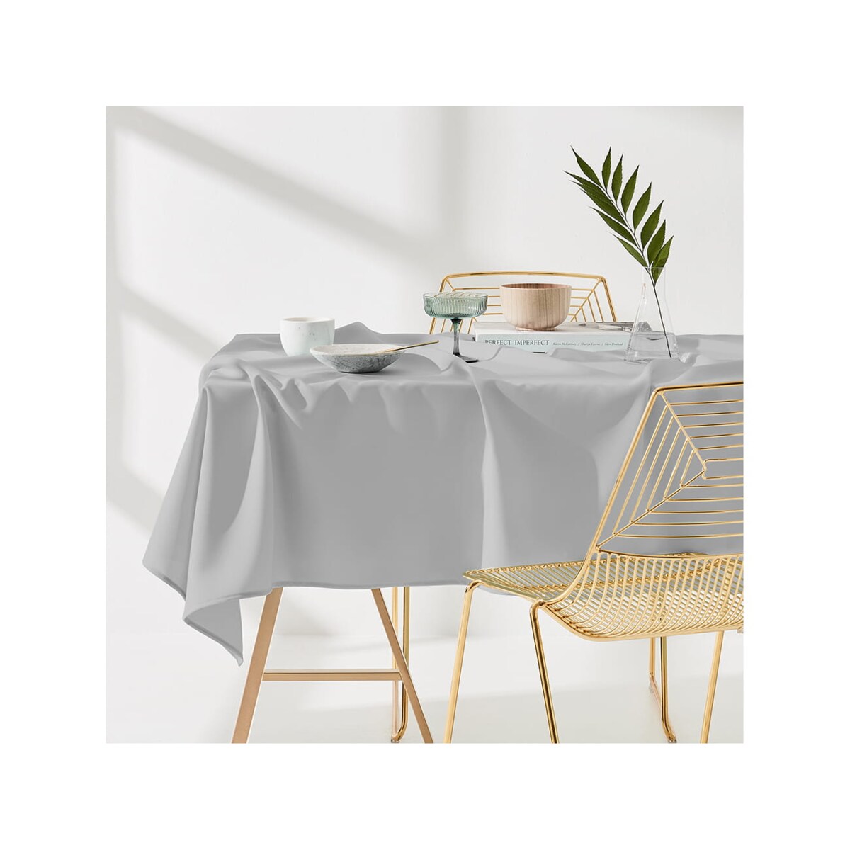 Ogrodowy OBRUS PLAMOODPORNY AURA BUTELKOWA ZIELEŃ 110x160 przyjęcie piknik