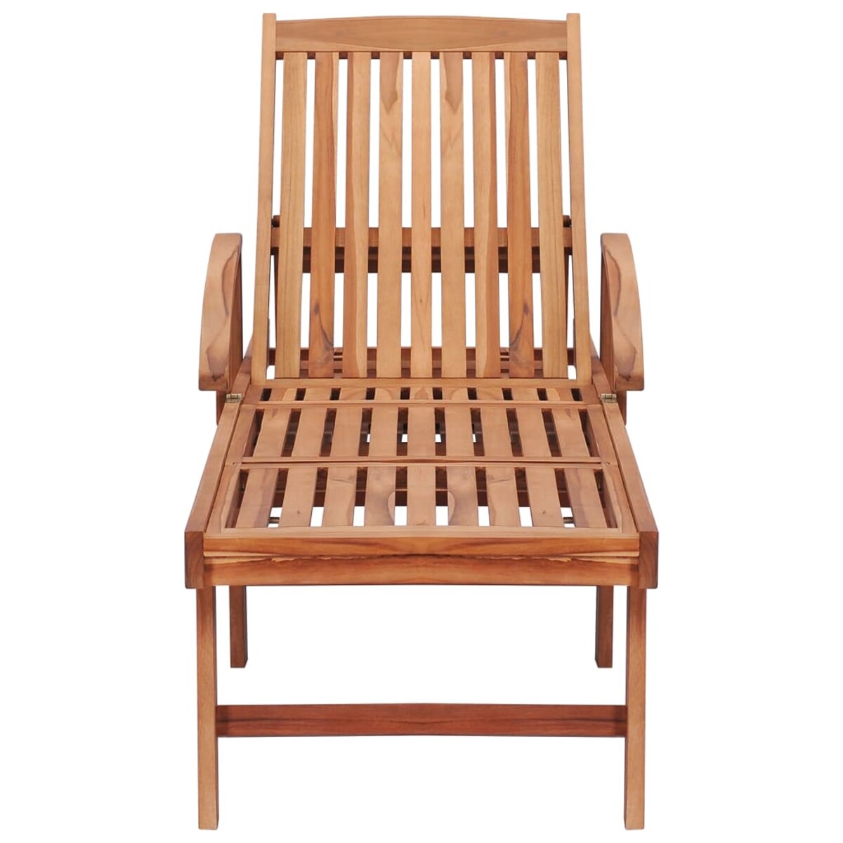 vidaXL Leżaki z beżowymi poduszkami, 2 szt., lite drewno tekowe