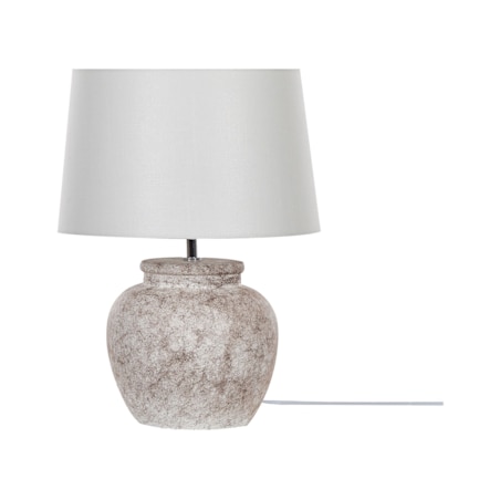 Lampka nocna ceramiczna beżowa MAREB