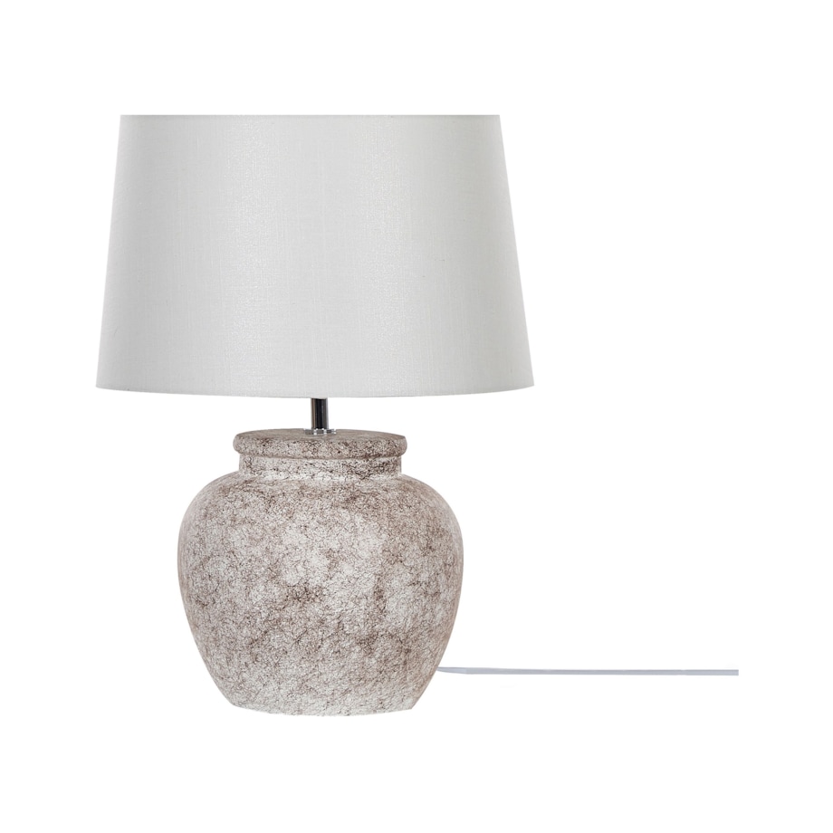 Lampka nocna ceramiczna beżowa MAREB