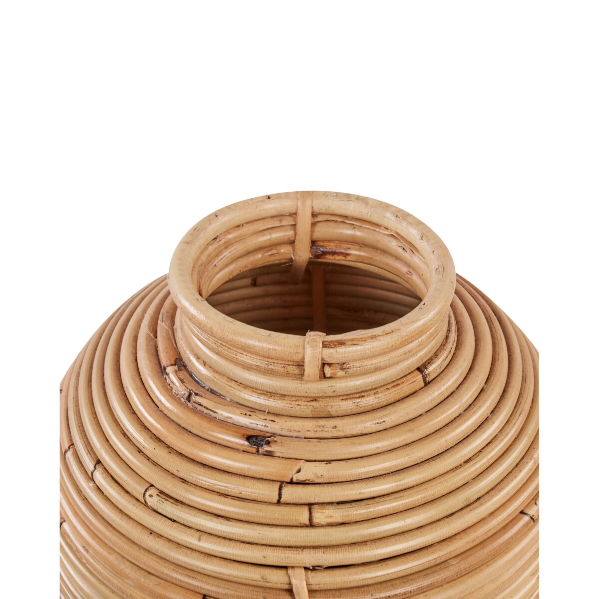 Rattan Wazon dekoracyjny 50 cm Naturalny ELATIA