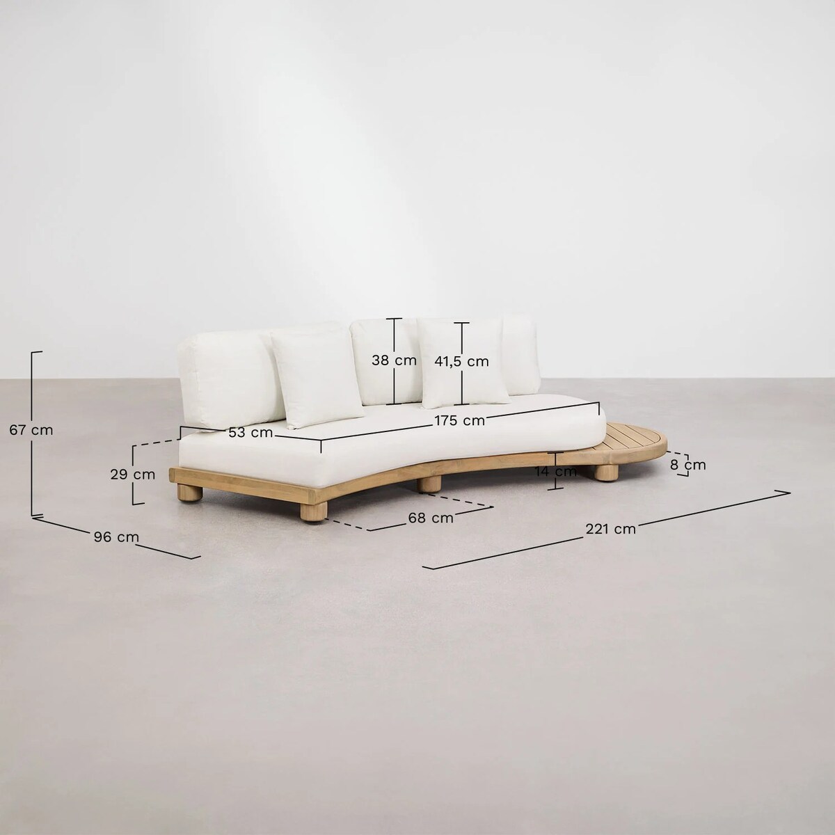 Zestaw ogrodowy Jerome Acacia Wood