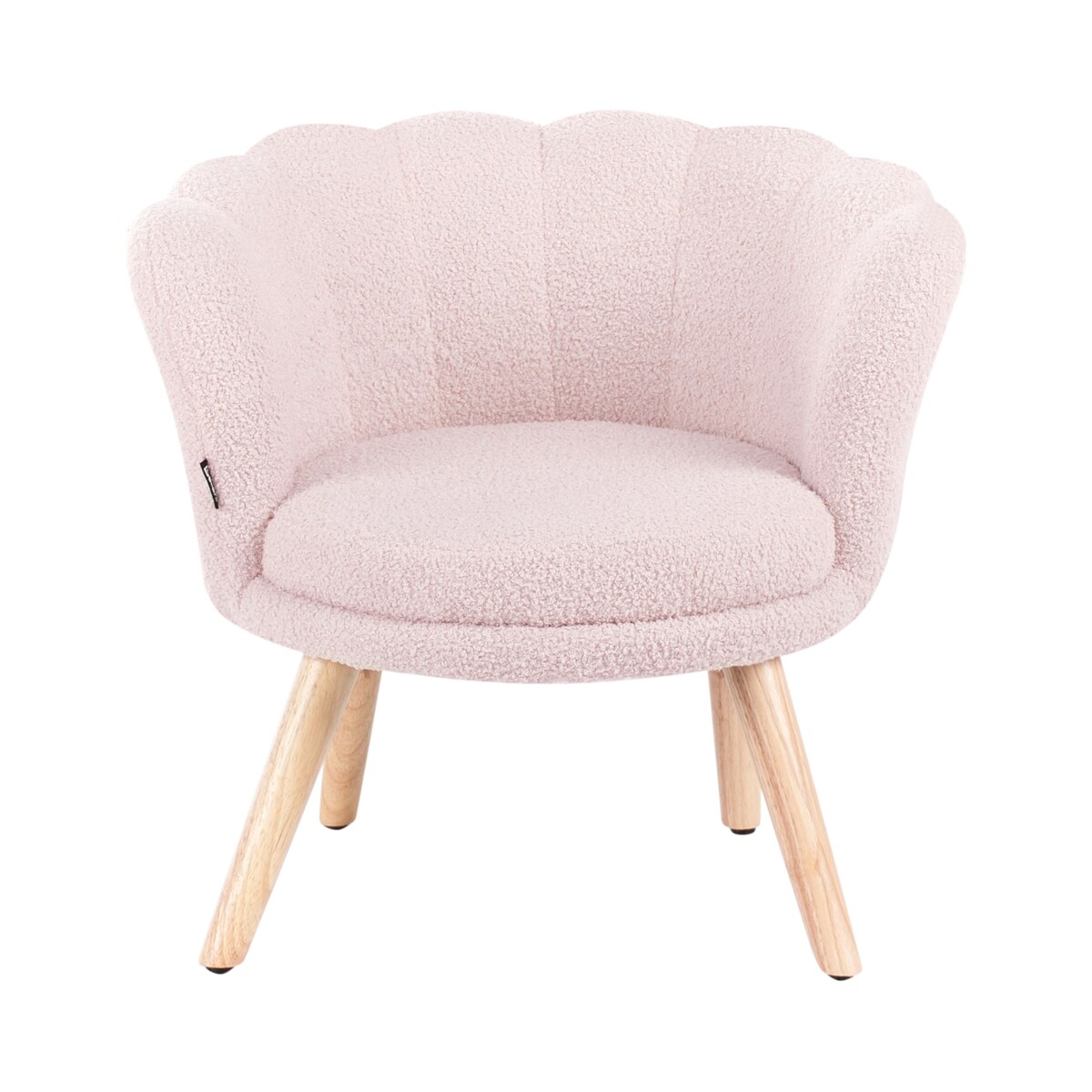 Fotel dziecięcy HALBY Boucle Pastelowy róż