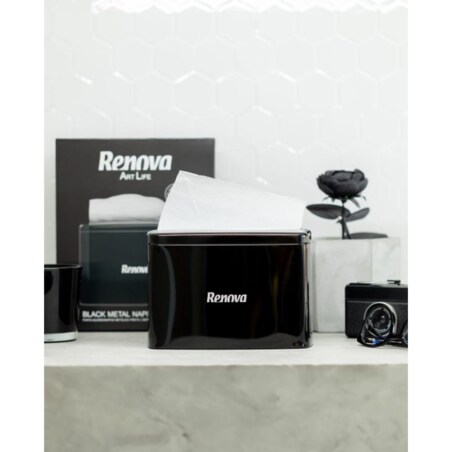 Czarny serwetnik Renova