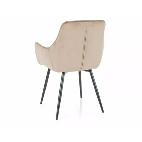 Krzesło tapicerowane FIG VELVET beżowe