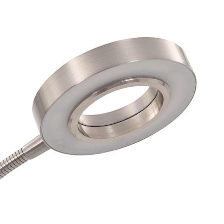 vidaXL Lampa stojąca, 18 W, srebrna, 180 cm, przyciemniana