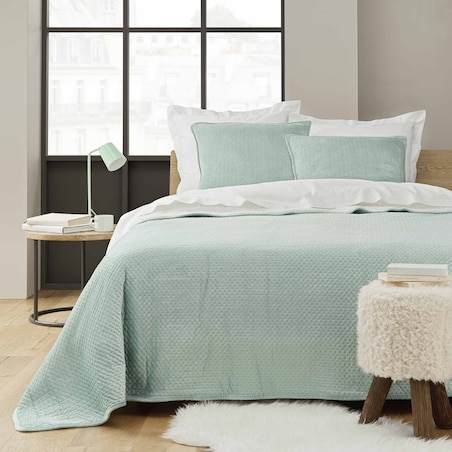 Narzuta zielona 220x240 cm i 2 poszewki - DILAN