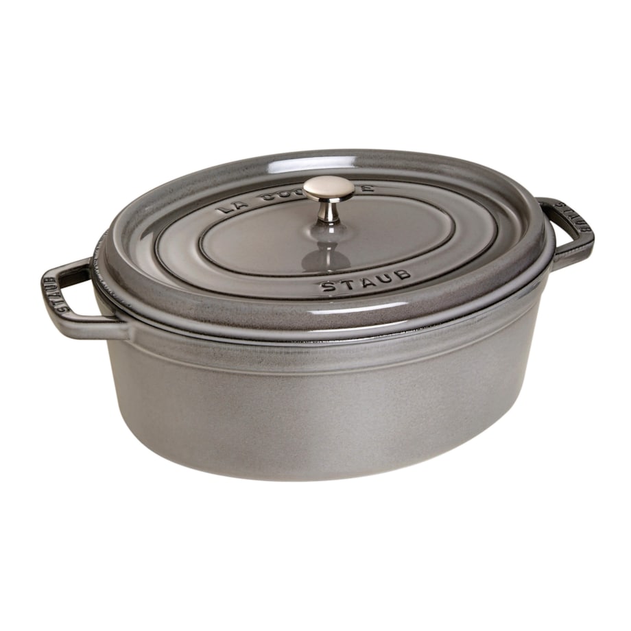 Garnek żeliwny owalny Staub - Grafitowy, 5.5 ltr