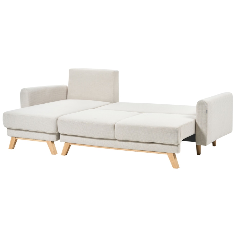 Sofa narożna prawostronna beżowa SIRO