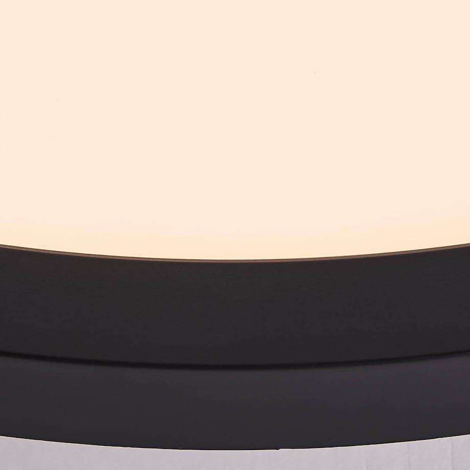 Okrągła lampa natynkowa Tuco HK19478S76 Brilliant LED 16W czarny biały