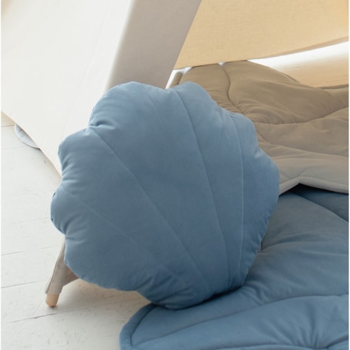 Poduszka muszelka Velvet Blue Shell