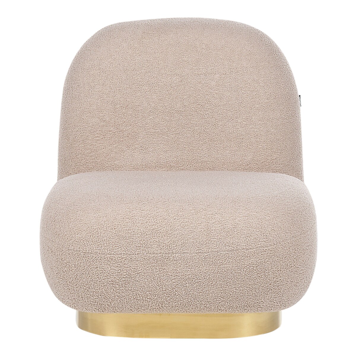 Fotel boucle beżowy LOVIISA, Beliani