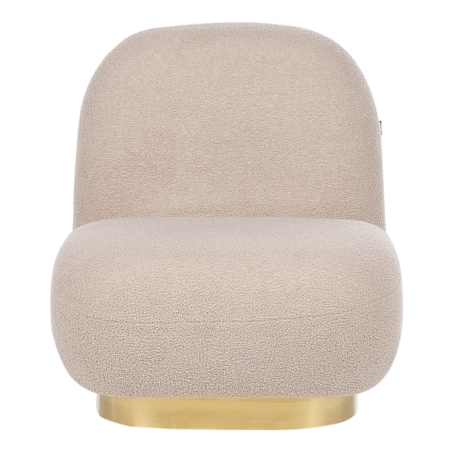 Fotel boucle beżowy LOVIISA, Beliani