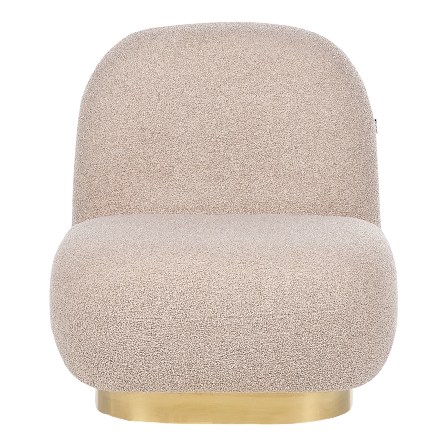 Fotel boucle beżowy LOVIISA, Beliani