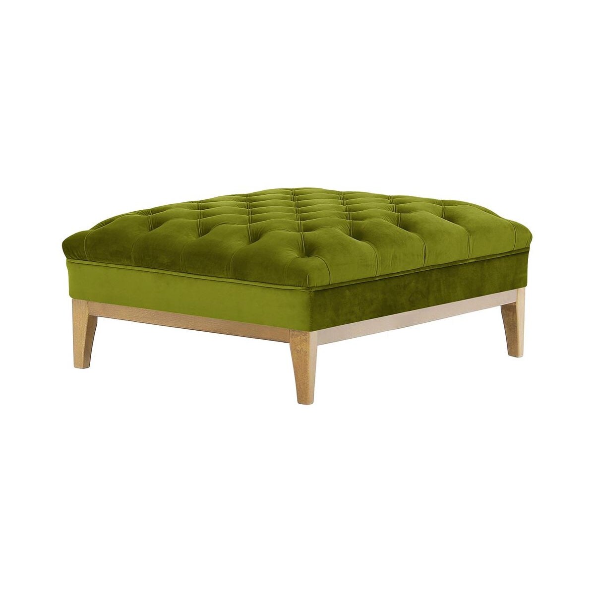 Pufa Chesterfield Modern Wood-Velluto 9