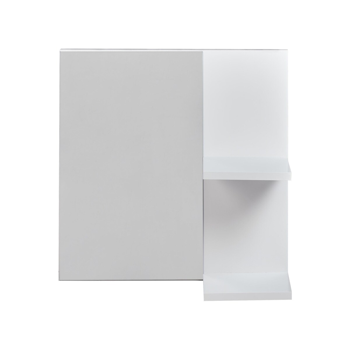 Półka łazienkowa wisząca z lustrem biała PELOTAS