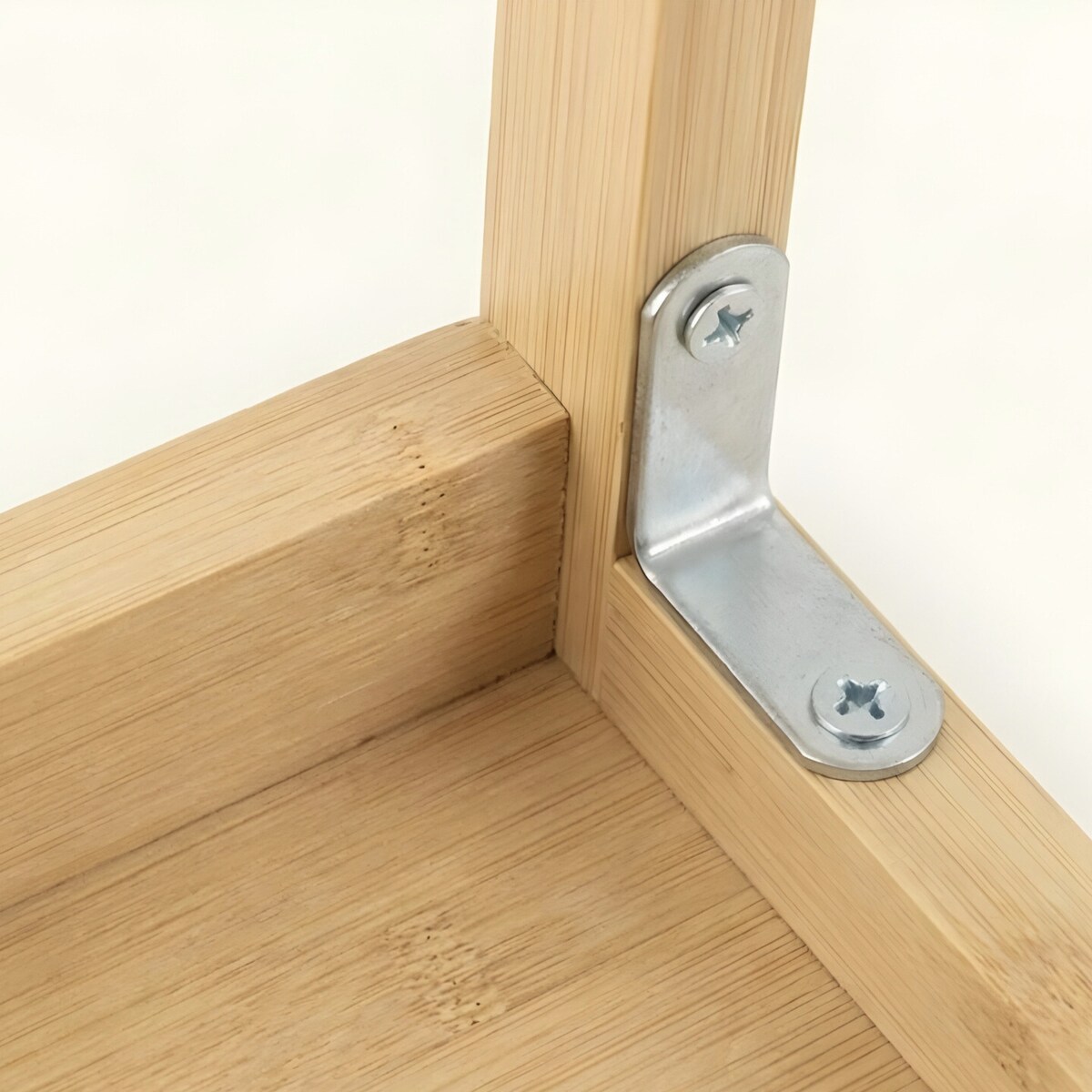 Bambusowy taboret ze schodkiem KROK, wys. 46 cm