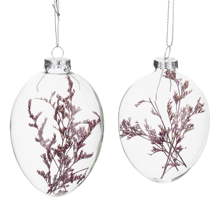 Dekoracja - komplet 6 szt. jajek do stroików 11,5x7,5x7,5 cm VITRO różowe