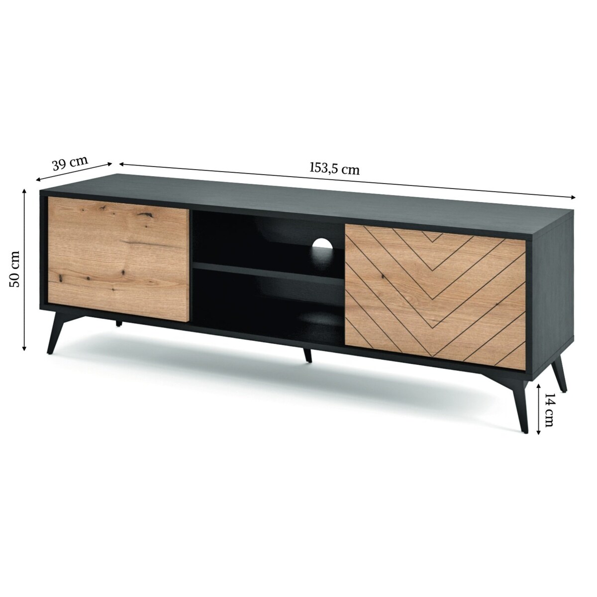 Szafka RTV Fargo w jodełkę