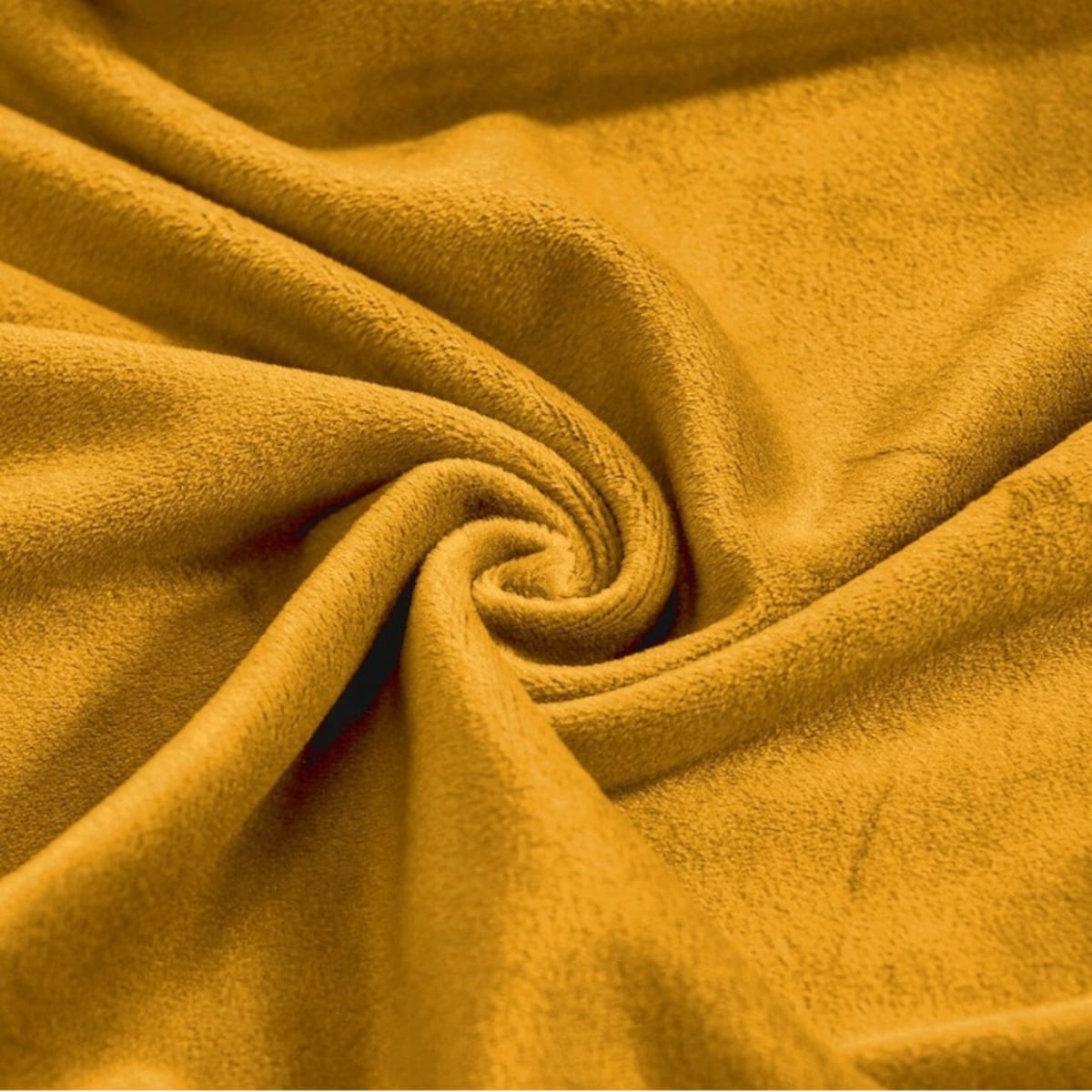 POKROWIEC NA FOTEL USZAK MUSZTARDOWY WELUR ELASTYCZNY [22E7]