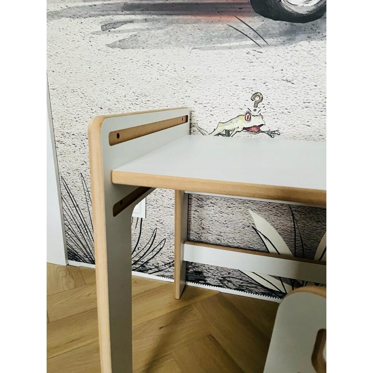 Stolik dla dzieci dziecięcy DREWNIANY BIURKO do pokoju dziecięcego PL CE
