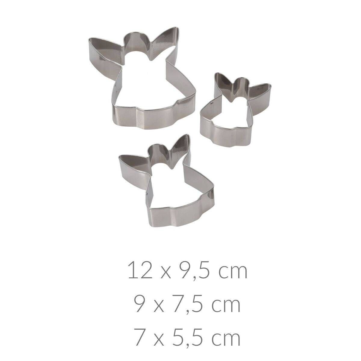 Wykrawaczki do ciastek, motyw świąteczny, 3 sztuki