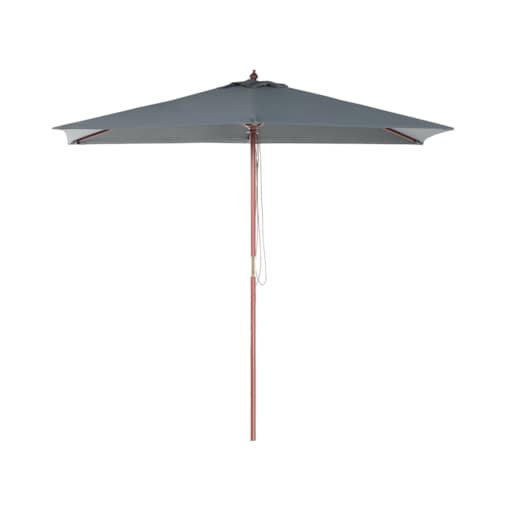 Parasol ogrodowy 144 x 195 cm szary FLAMENCO