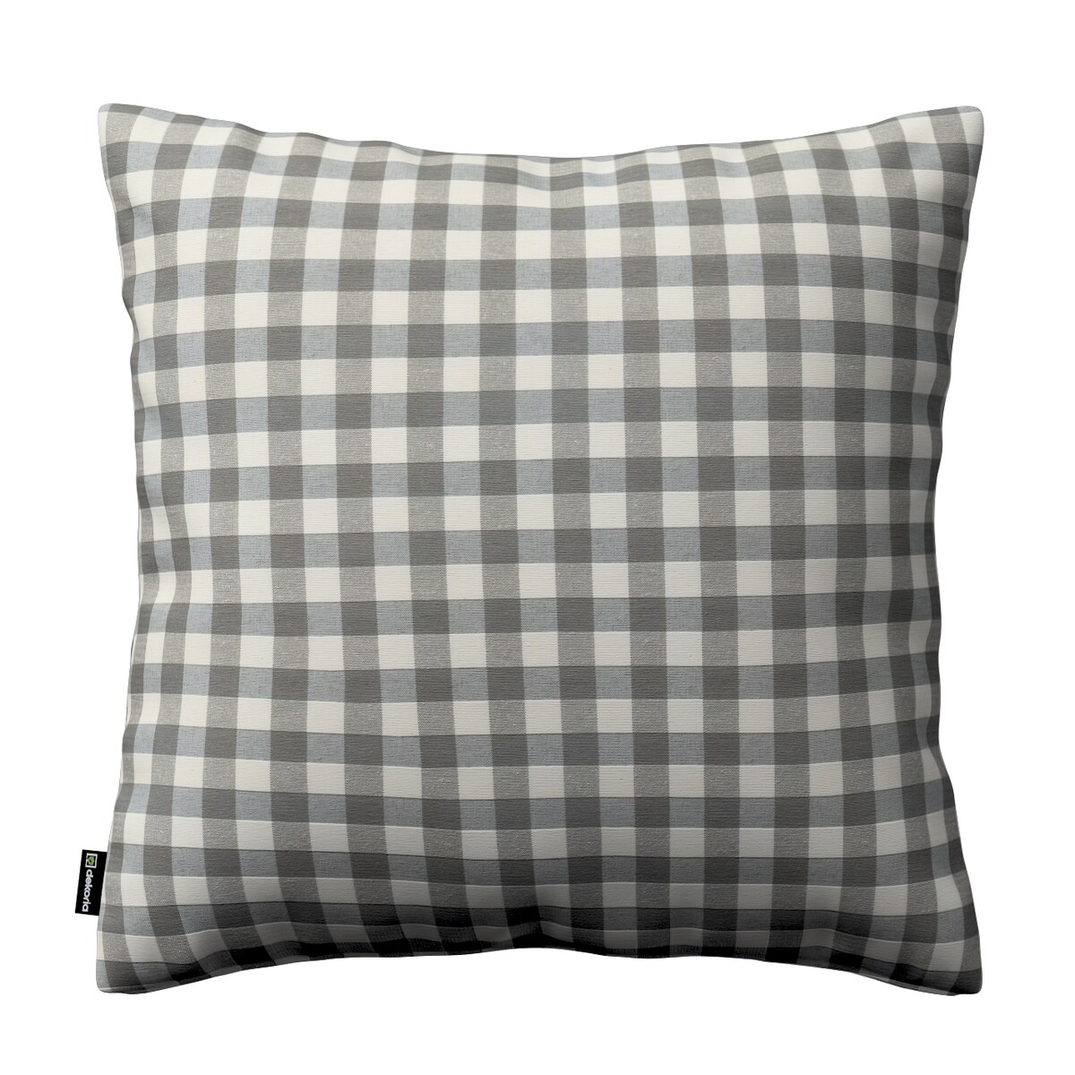 Poszewka Kinga na poduszkę 43x43 szaro-biała kratka (1,5x1,5cm)