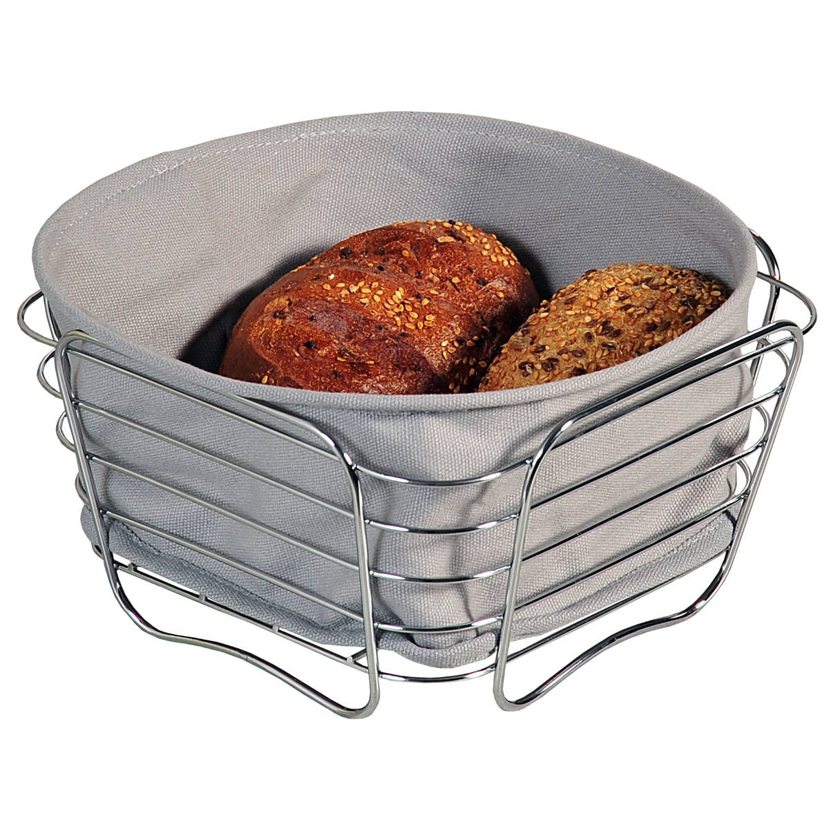 Kosz na pieczywo, owoce, stal nierdzewna, Ø 21 cm, Kesper