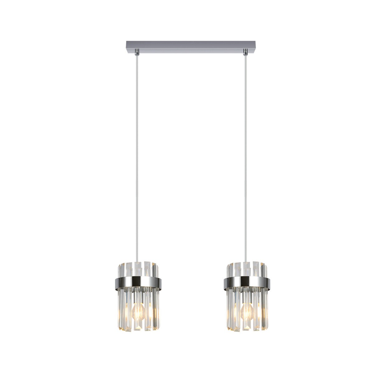 Lampa sufitowa wisząca Light Prestige Vetro chrom 2 x E14 1 szt.
