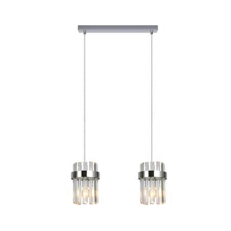 Lampa sufitowa wisząca Light Prestige Vetro chrom 2 x E14 1 szt.
